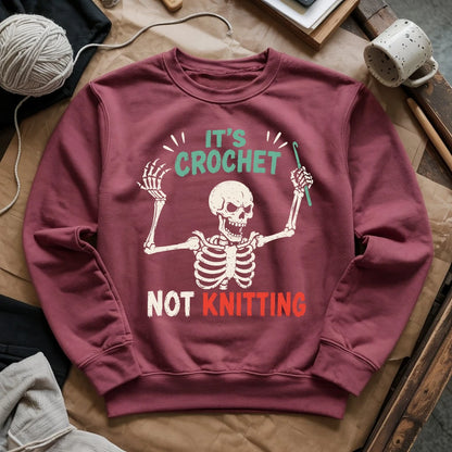 Crochet Not Knitting Skeleton Sweatshirt
