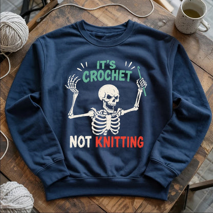 Crochet Not Knitting Skeleton Sweatshirt