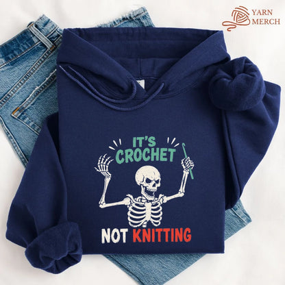 Crochet Not Knitting Skeleton Hoodie
