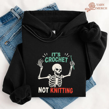 Crochet Not Knitting Skeleton Hoodie