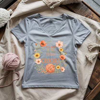 If All Today Was Crochet Lady V-neck