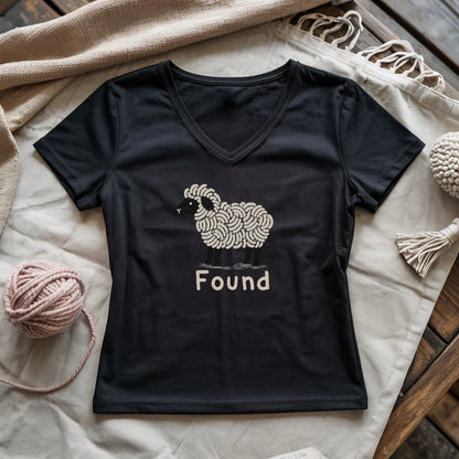 Lost Sheep Found Lady V-neck