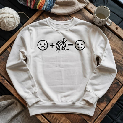 Knitting Happiness Equation Sweatshirt