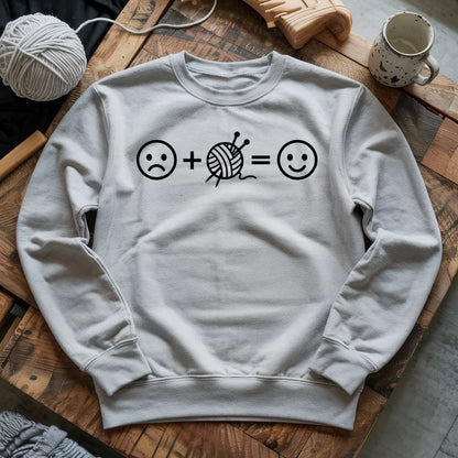 Knitting Happiness Equation Sweatshirt