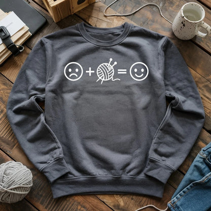 Knitting Happiness Equation Sweatshirt