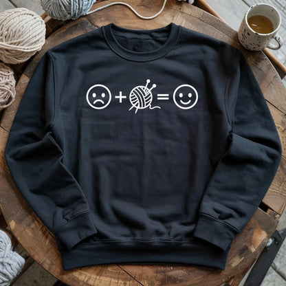 Knitting Happiness Equation Sweatshirt