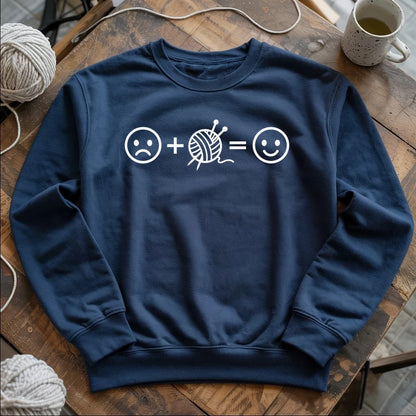 Knitting Happiness Equation Sweatshirt