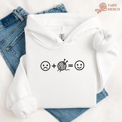 Knitting Happiness Equation Hoodie