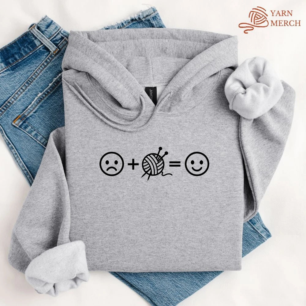 Knitting Happiness Equation Hoodie