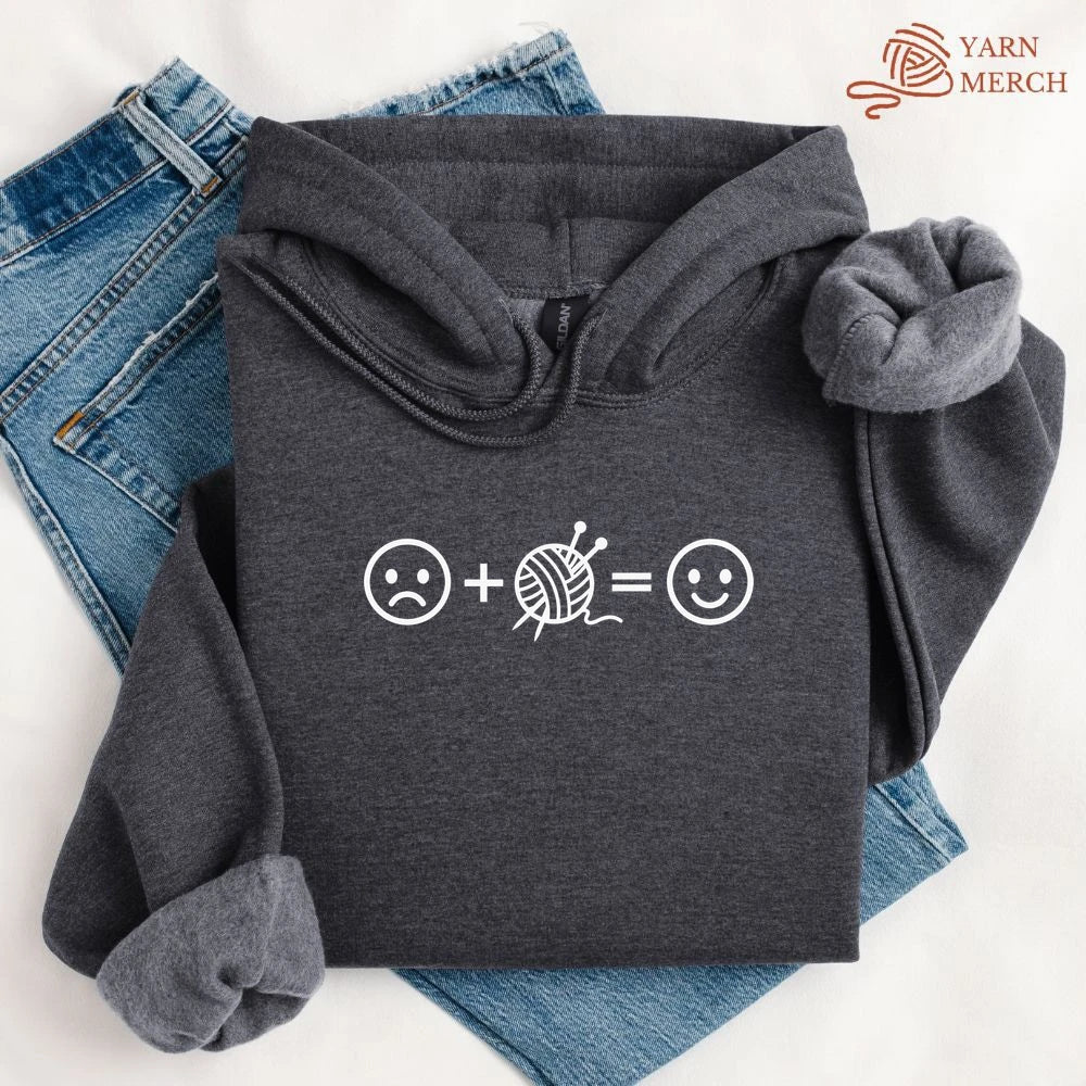 Knitting Happiness Equation Hoodie