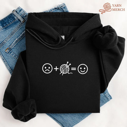 Knitting Happiness Equation Hoodie