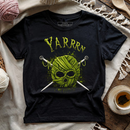 YARRRN Skull Knitting T-shirt