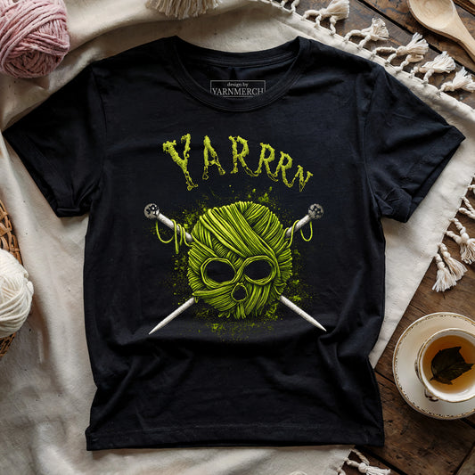YARRRN Skull Knitting T-shirt