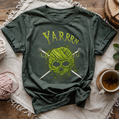 YARRRN Skull Knitting T-shirt