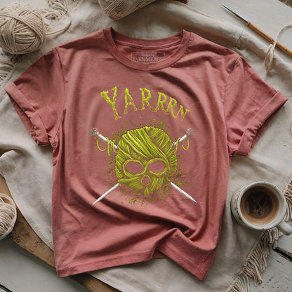 YARRRN Skull Knitting T-shirt