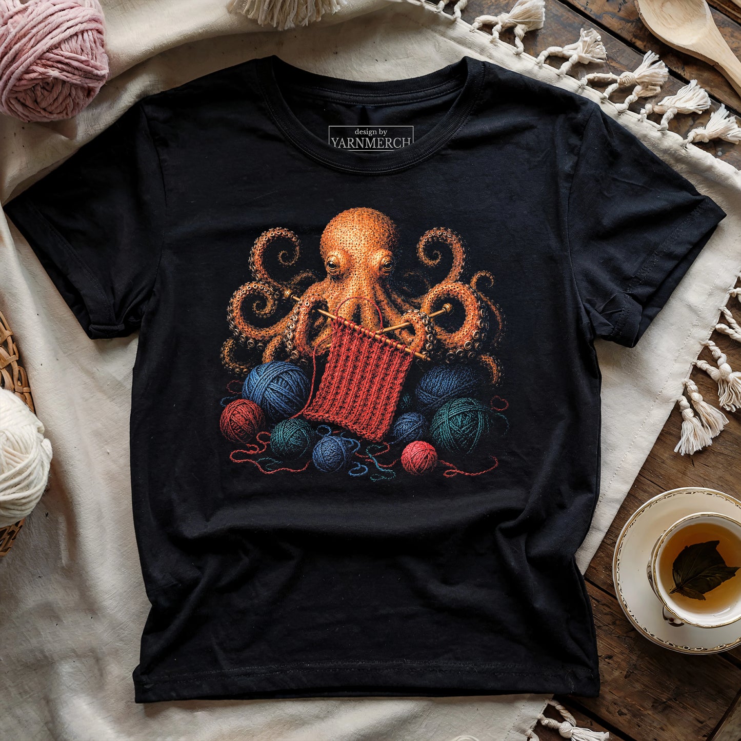 Knitting Octopus T-shirt