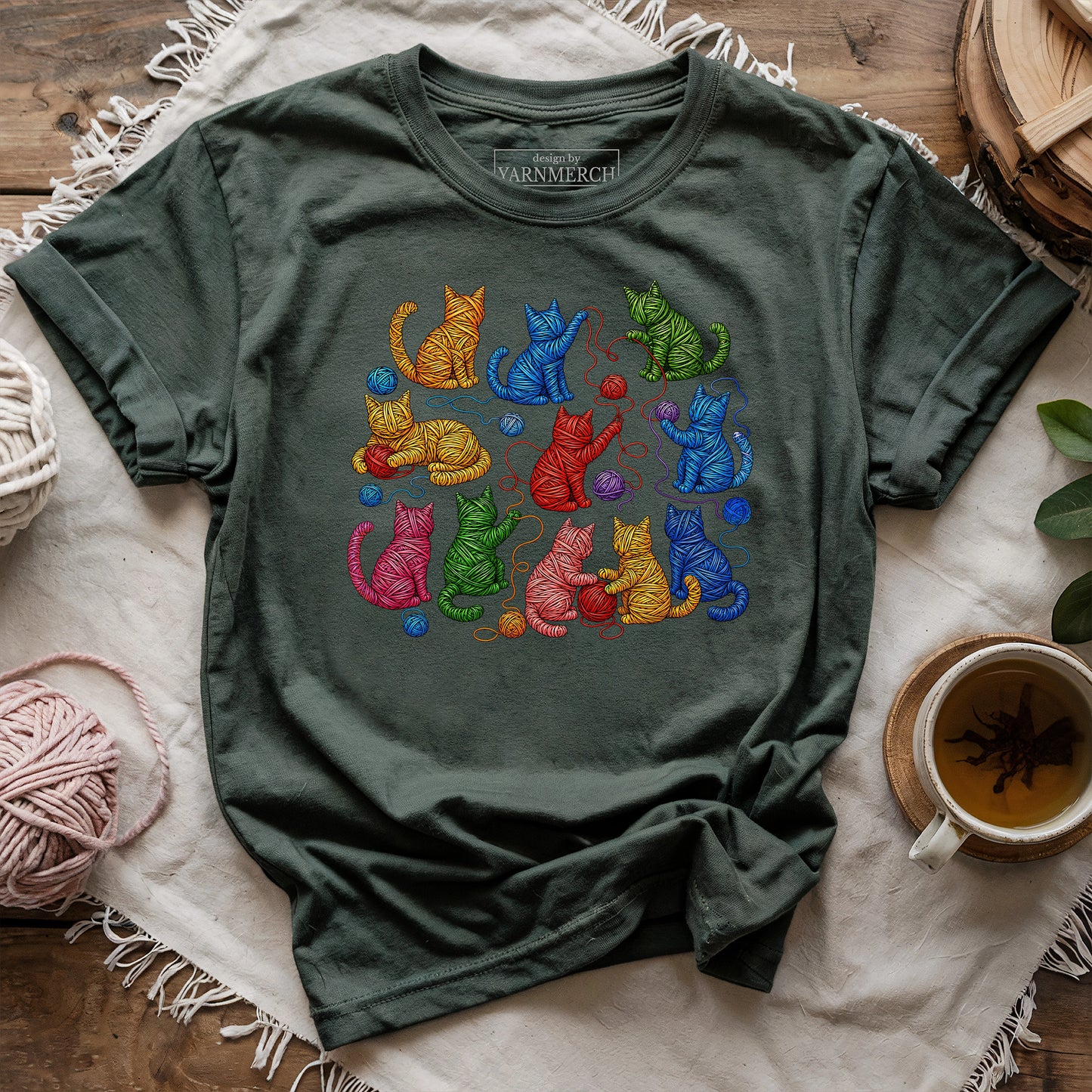 Yarn Cat Parade T-shirt