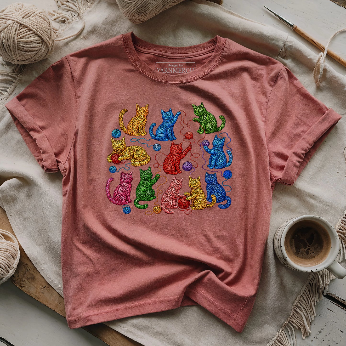 Yarn Cat Parade T-shirt