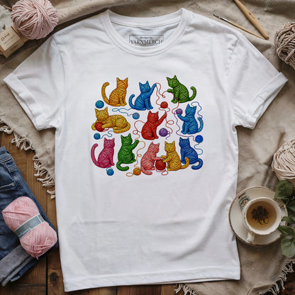 Yarn Cat Parade T-shirt