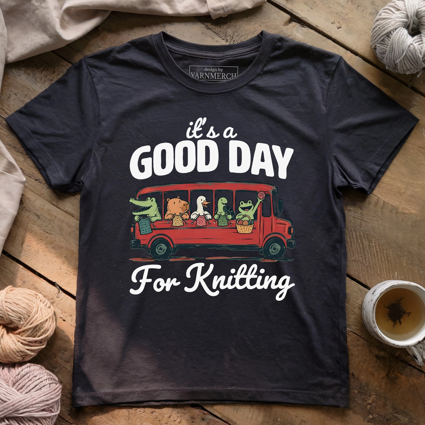 On Bus Knitting T-shirt
