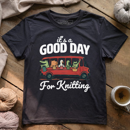 On Bus Knitting T-shirt