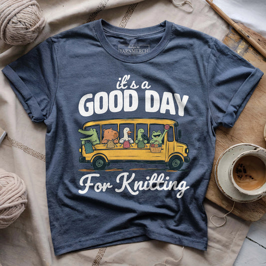 On Bus Knitting T-shirt