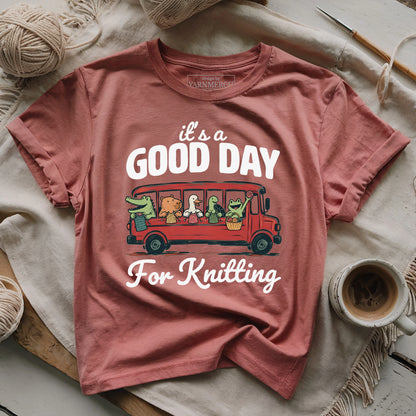 On Bus Knitting T-shirt