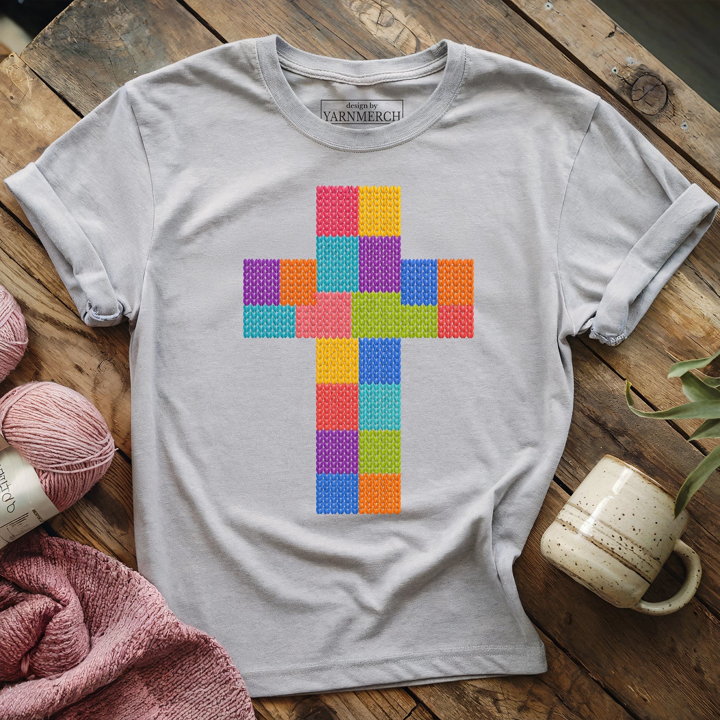 Fair Isle Faith Cross T-shirt