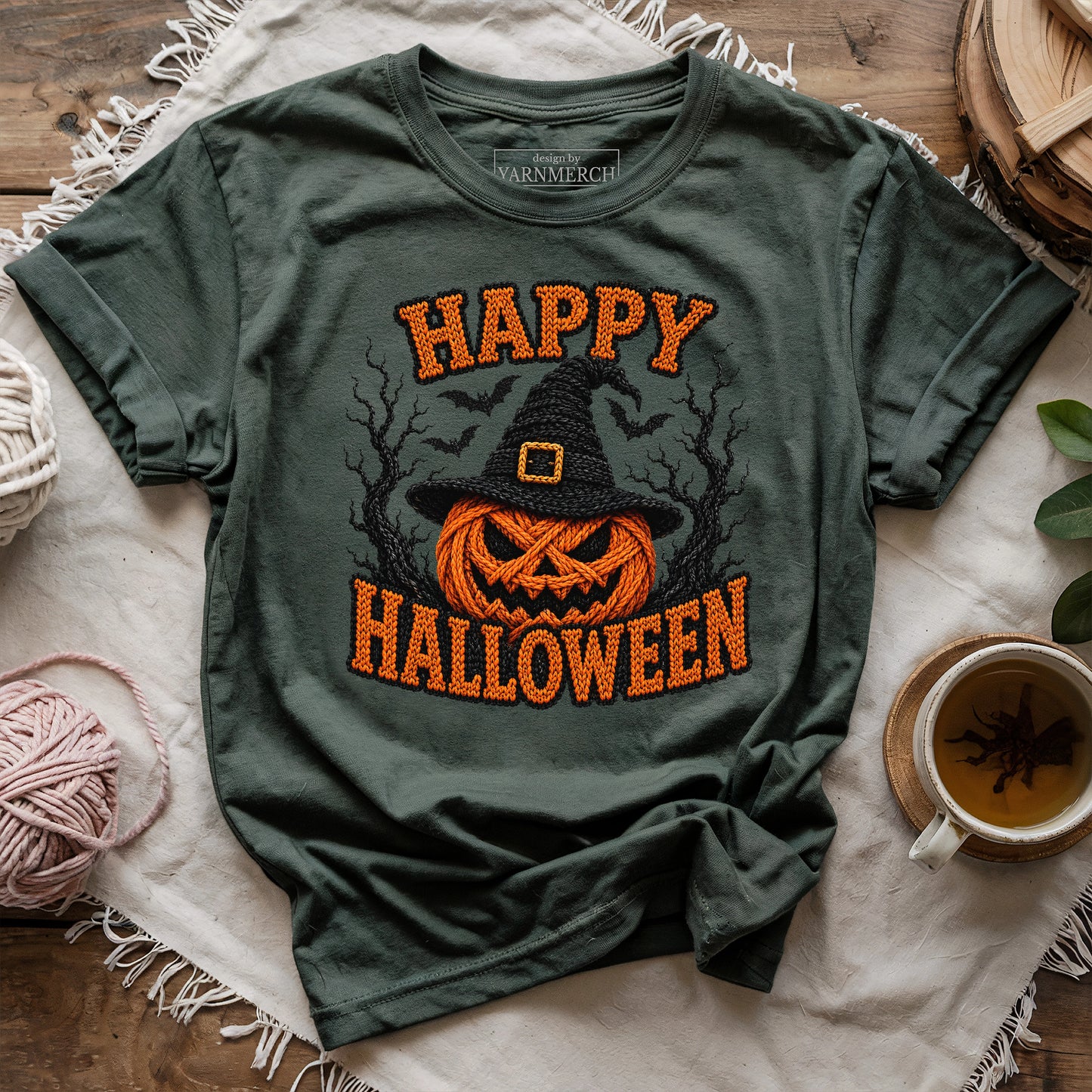 Knitted Pumpkin T-shirt