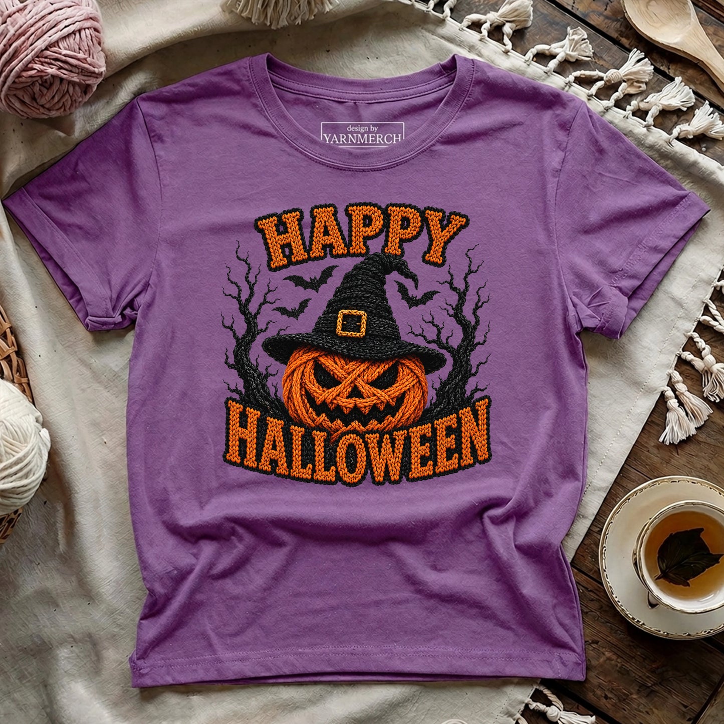 Knitted Pumpkin T-shirt
