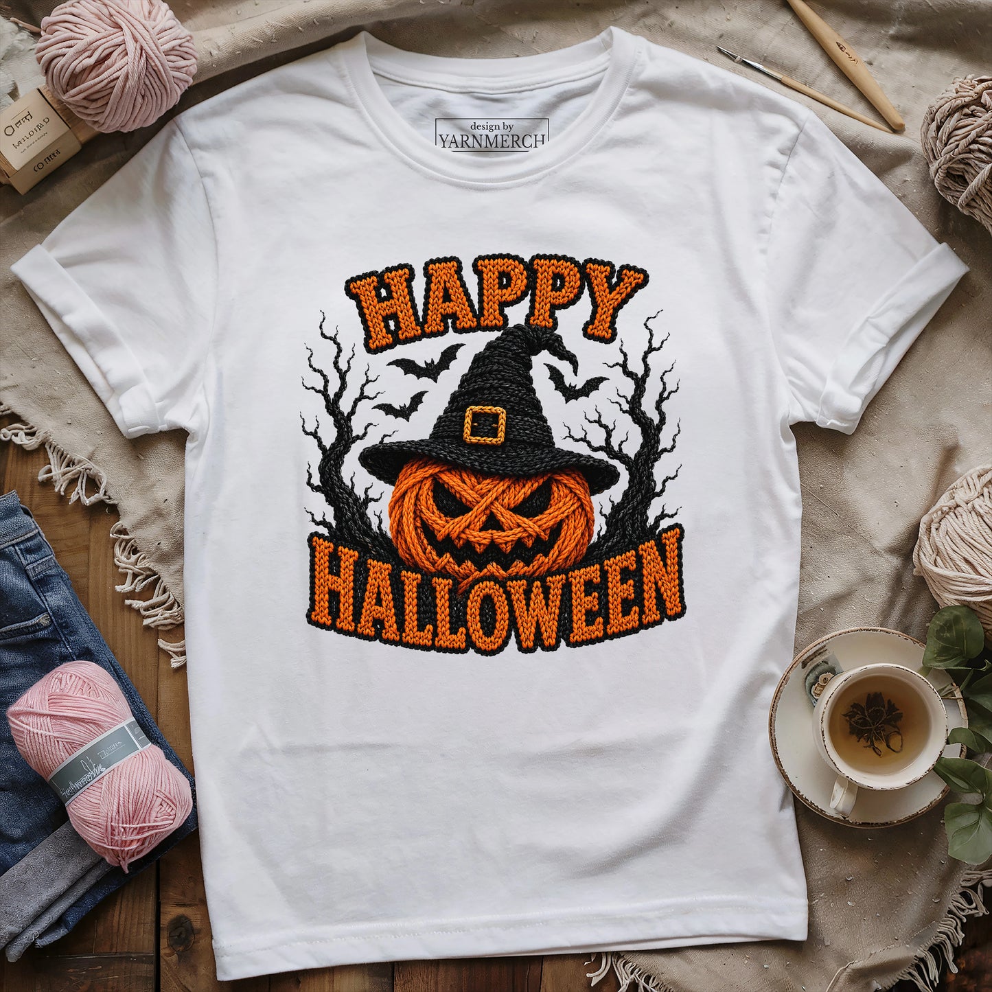 Knitted Pumpkin T-shirt