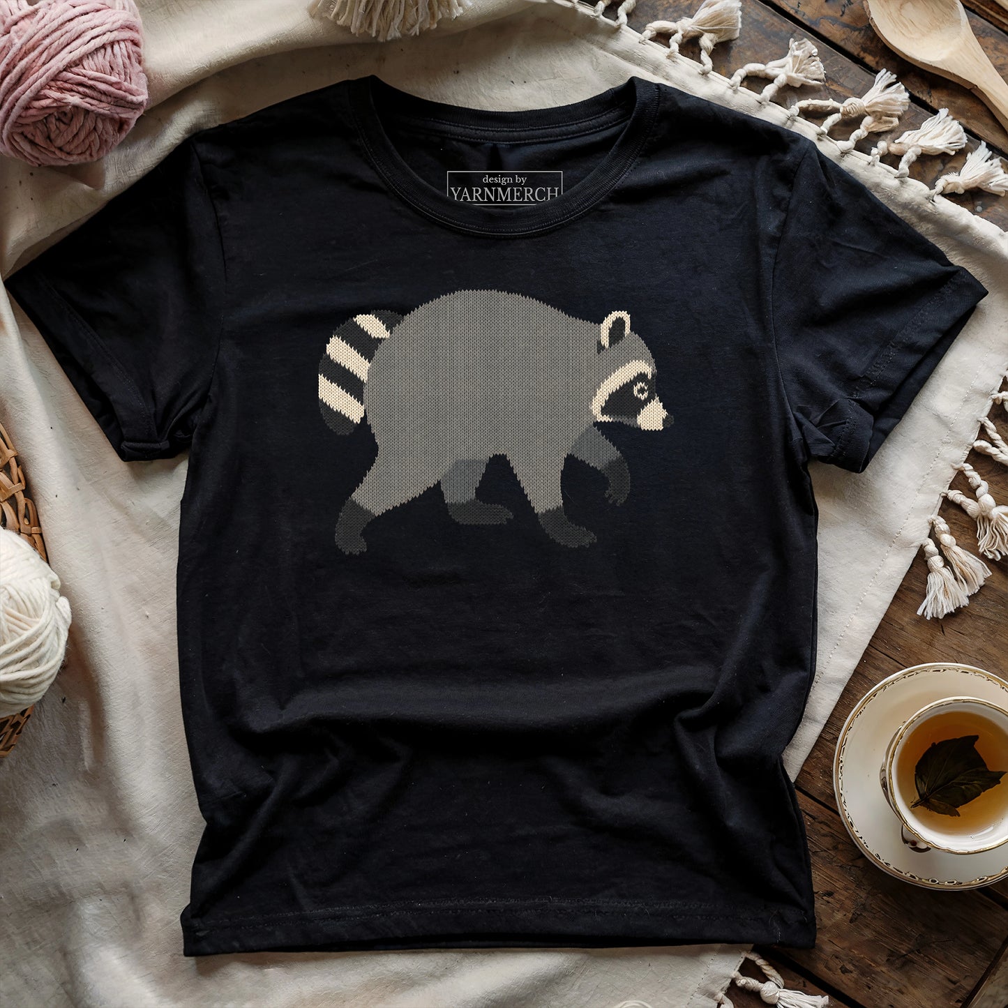 Knitted Jimothy Raccoon T-shirt