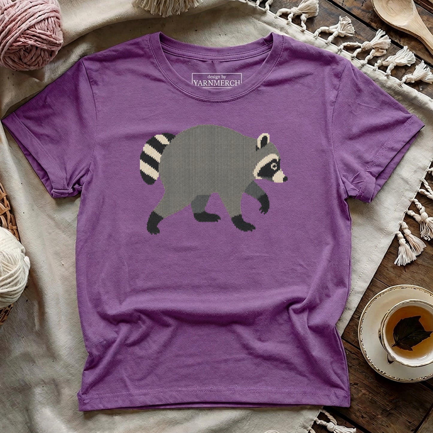 Knitted Jimothy Raccoon T-shirt