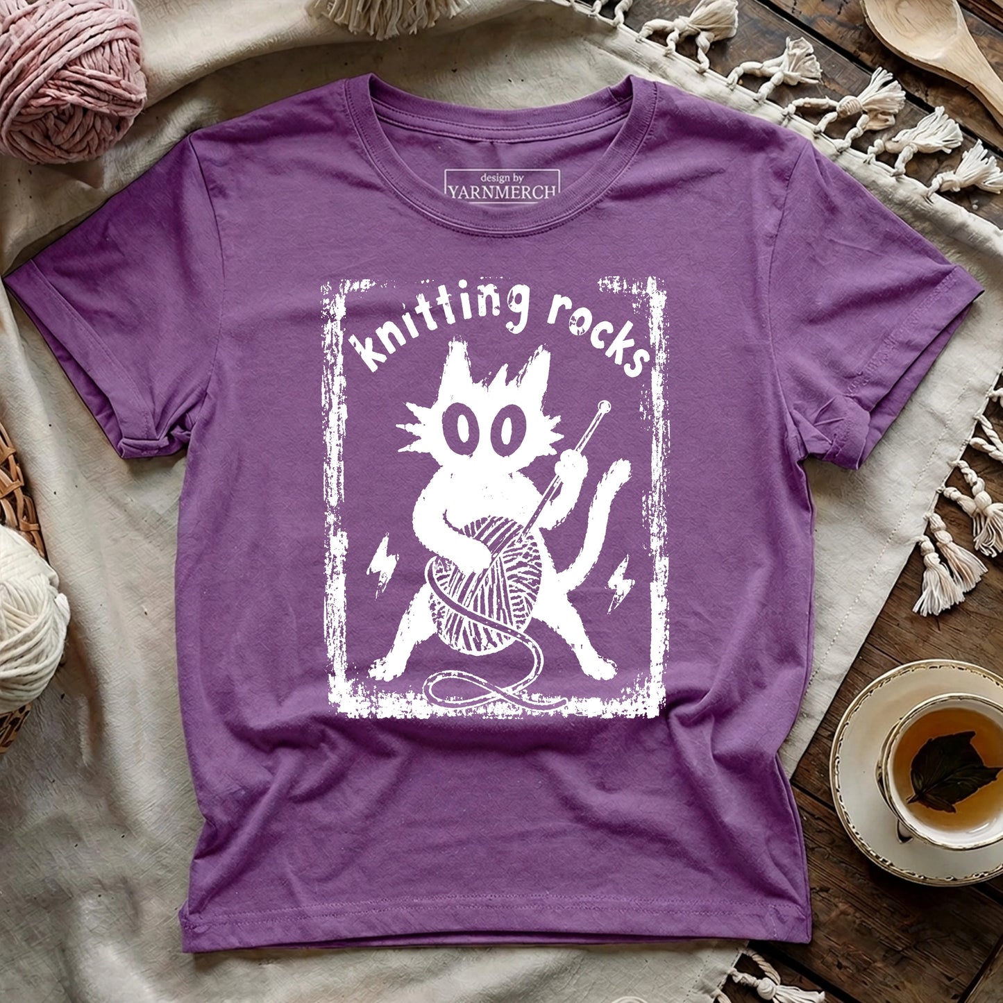 Knitting Rocks T-shirt