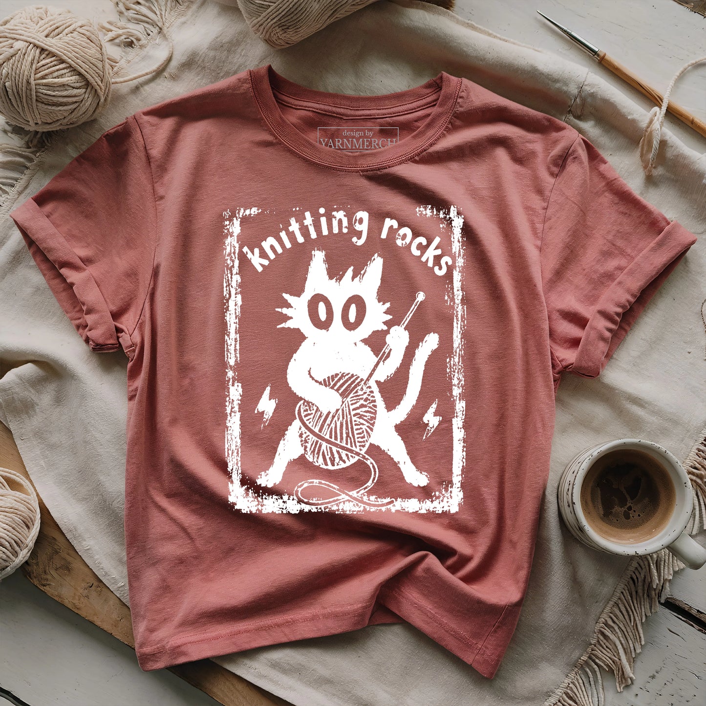 Knitting Rocks T-shirt