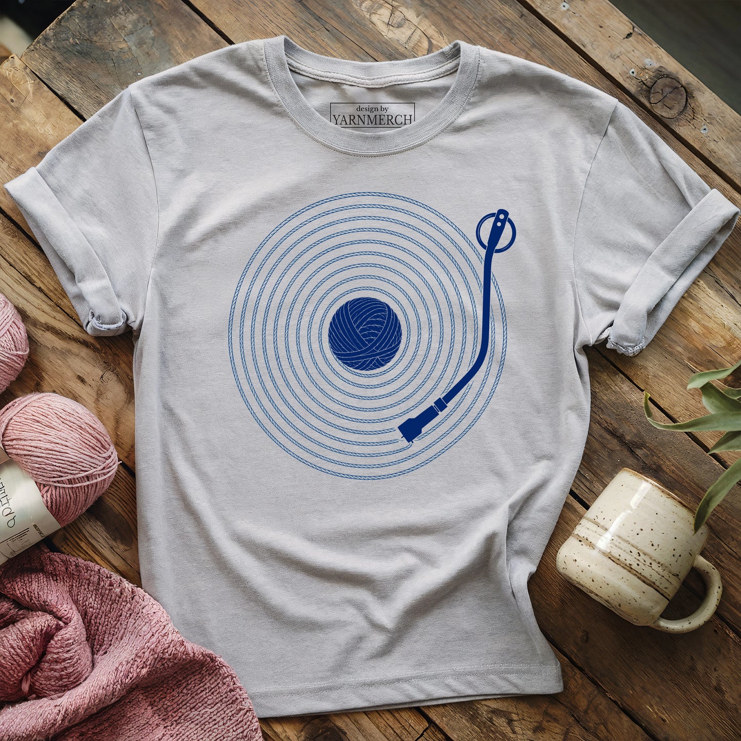 Playing Yarn Vinyl T-shirt