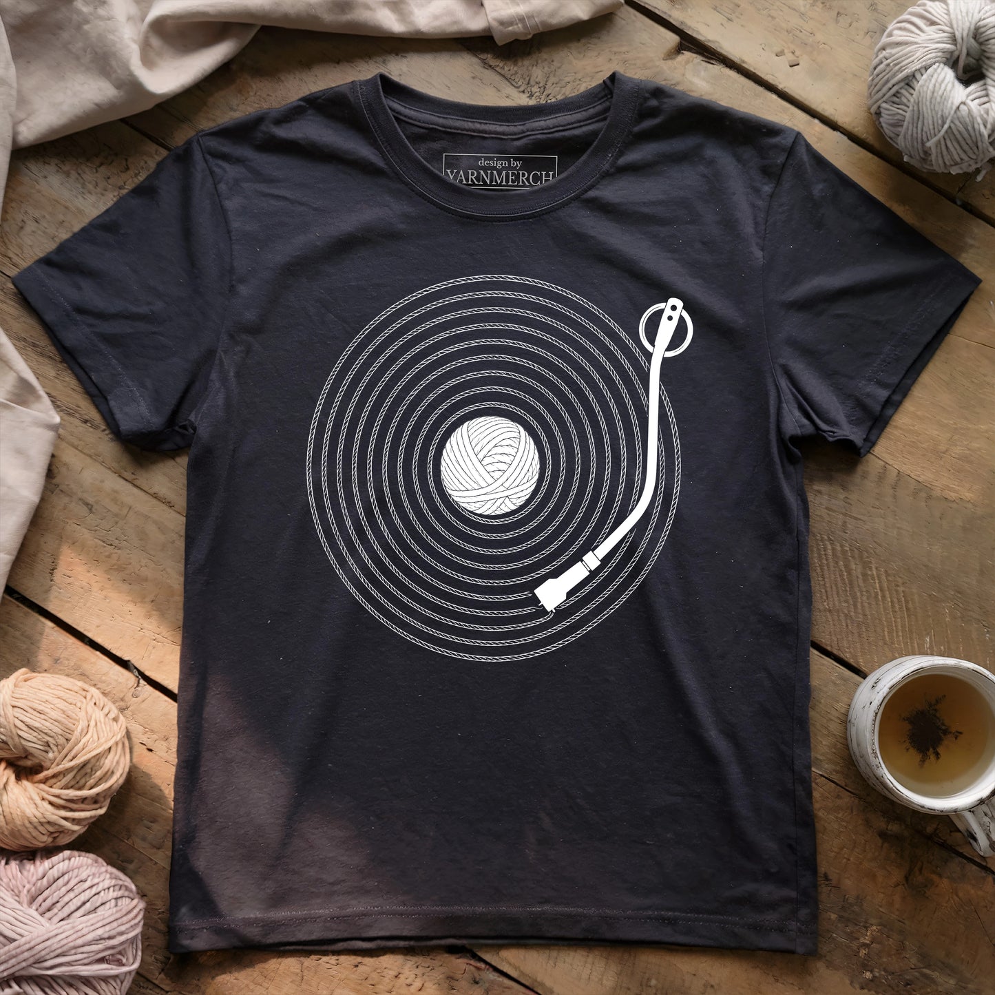 Playing Yarn Vinyl T-shirt