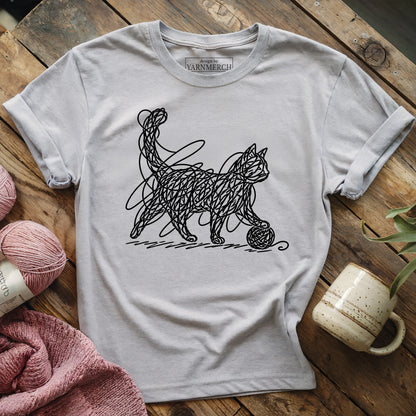 Tangled Yarn Cat T-shirt