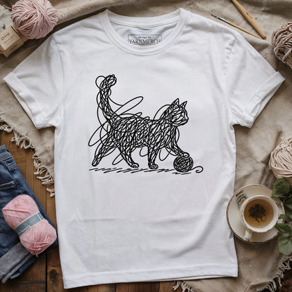 Tangled Yarn Cat T-shirt