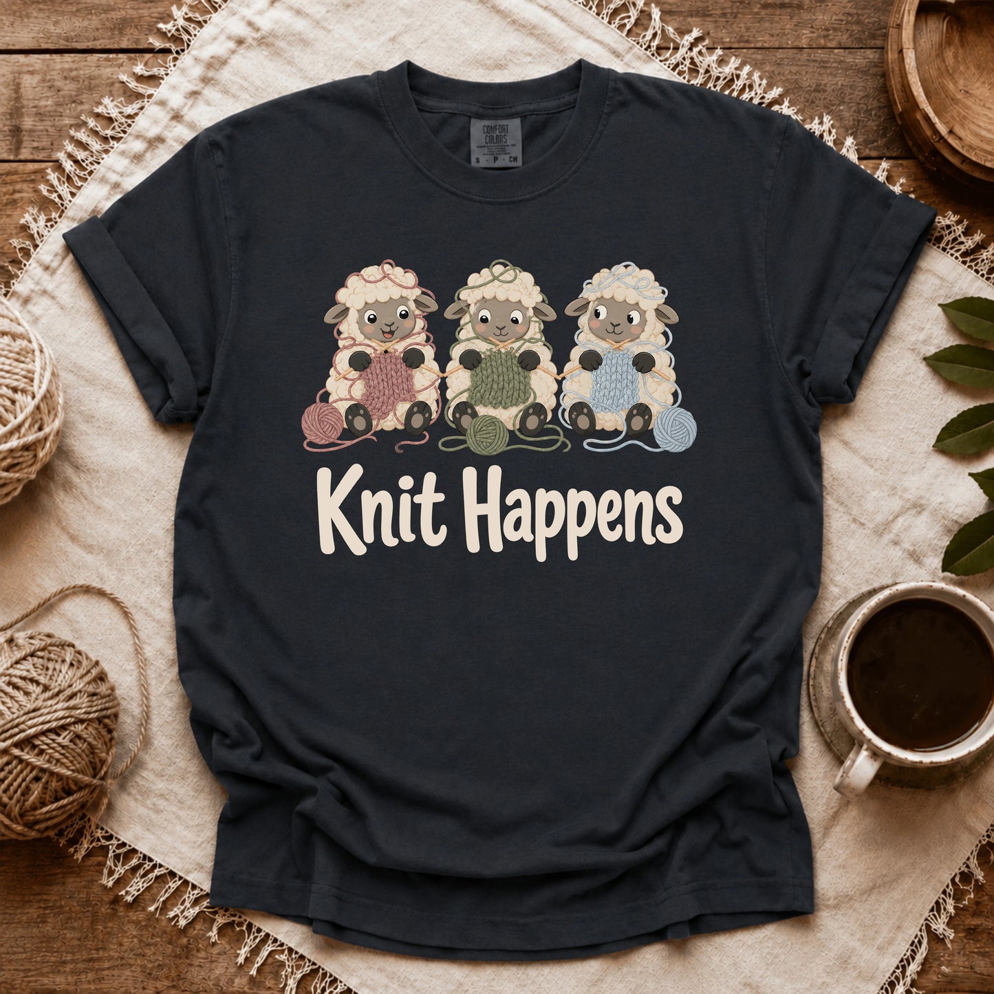 Comfort Colors Knit Happens Flock T-shirt