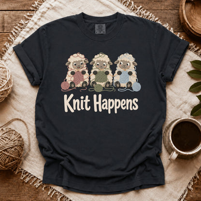 Comfort Colors Knit Happens Flock T-shirt
