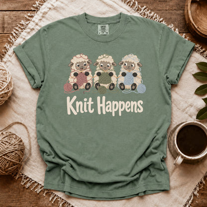 Comfort Colors Knit Happens Flock T-shirt