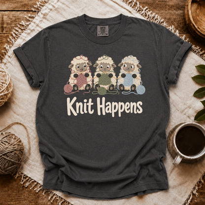 Comfort Colors Knit Happens Flock T-shirt