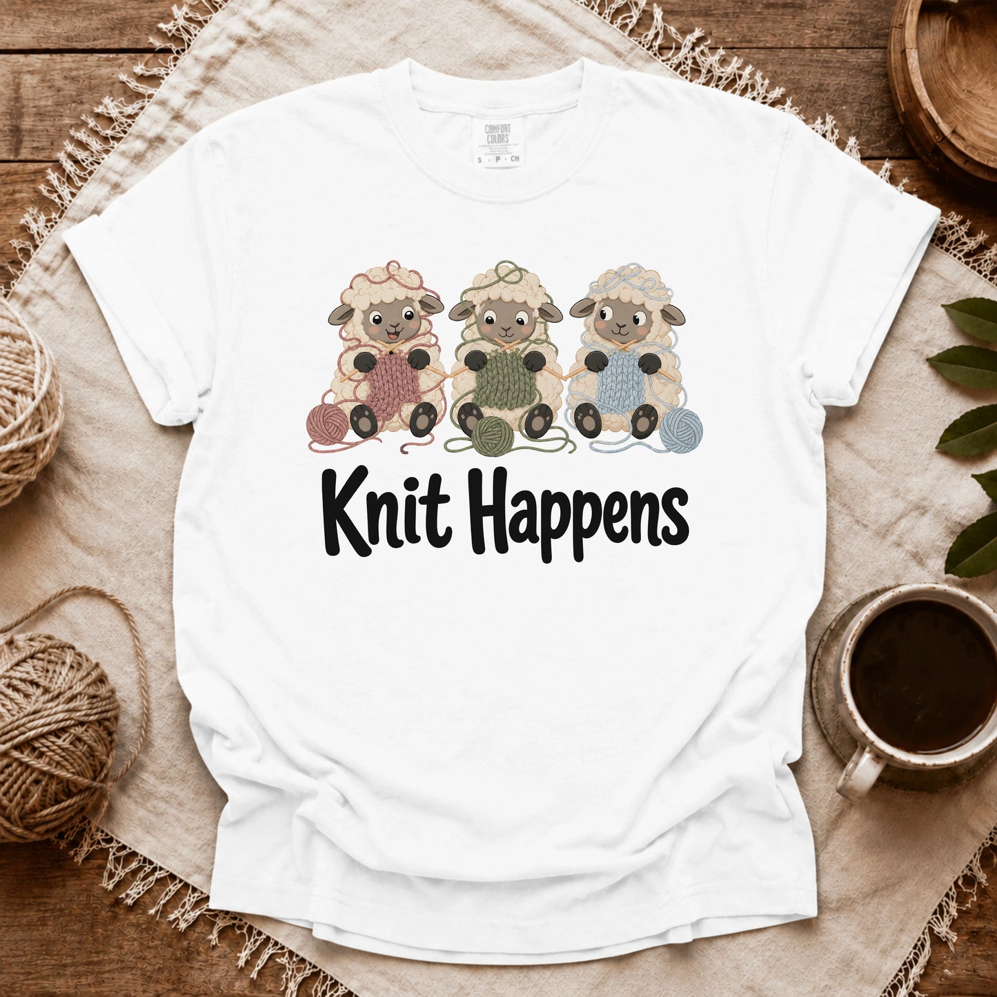 Comfort Colors Knit Happens Flock T-shirt
