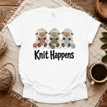 Comfort Colors Knit Happens Flock T-shirt