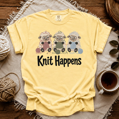 Comfort Colors Knit Happens Flock T-shirt