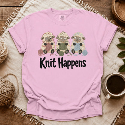Comfort Colors Knit Happens Flock T-shirt