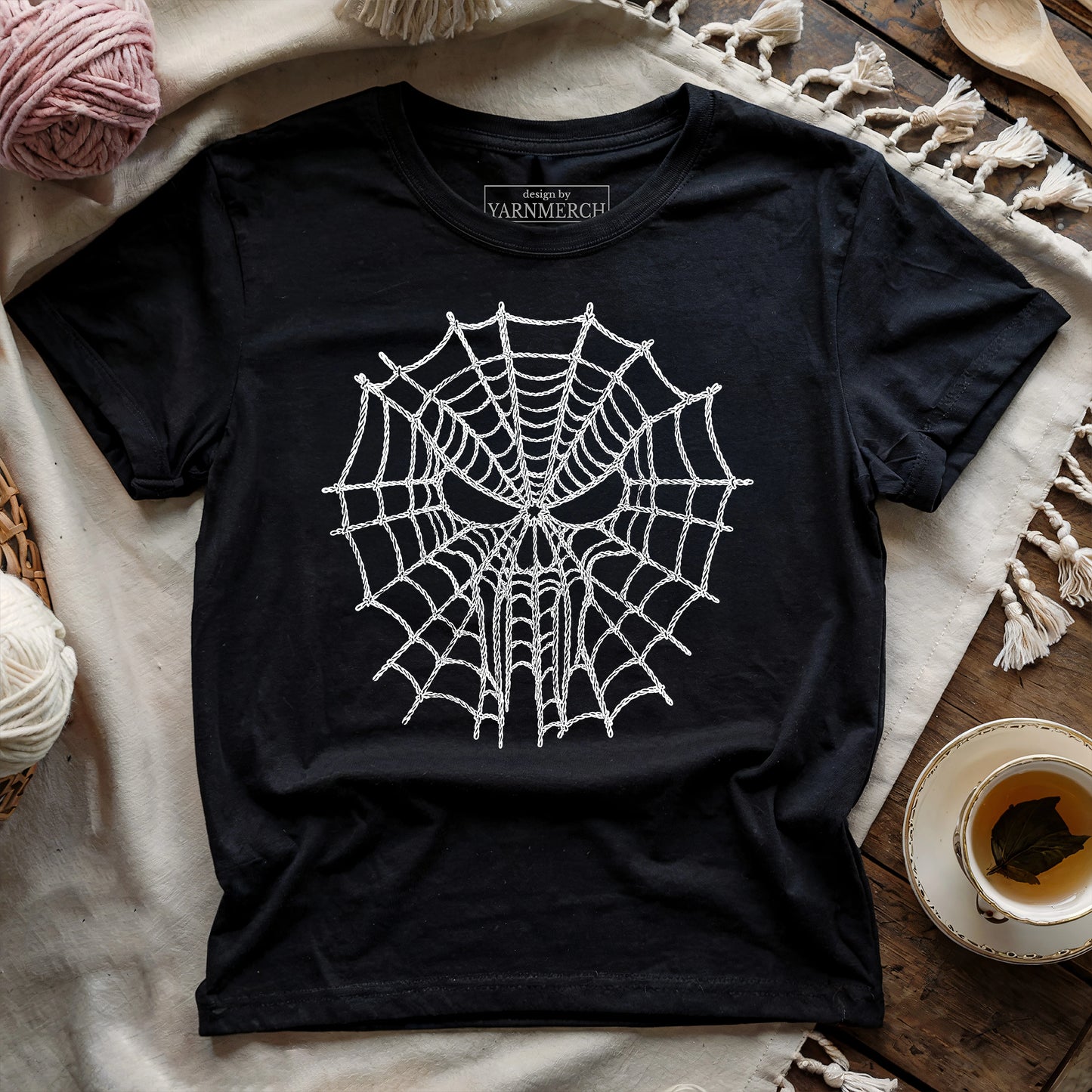 Yarn Spider Web T-shirt