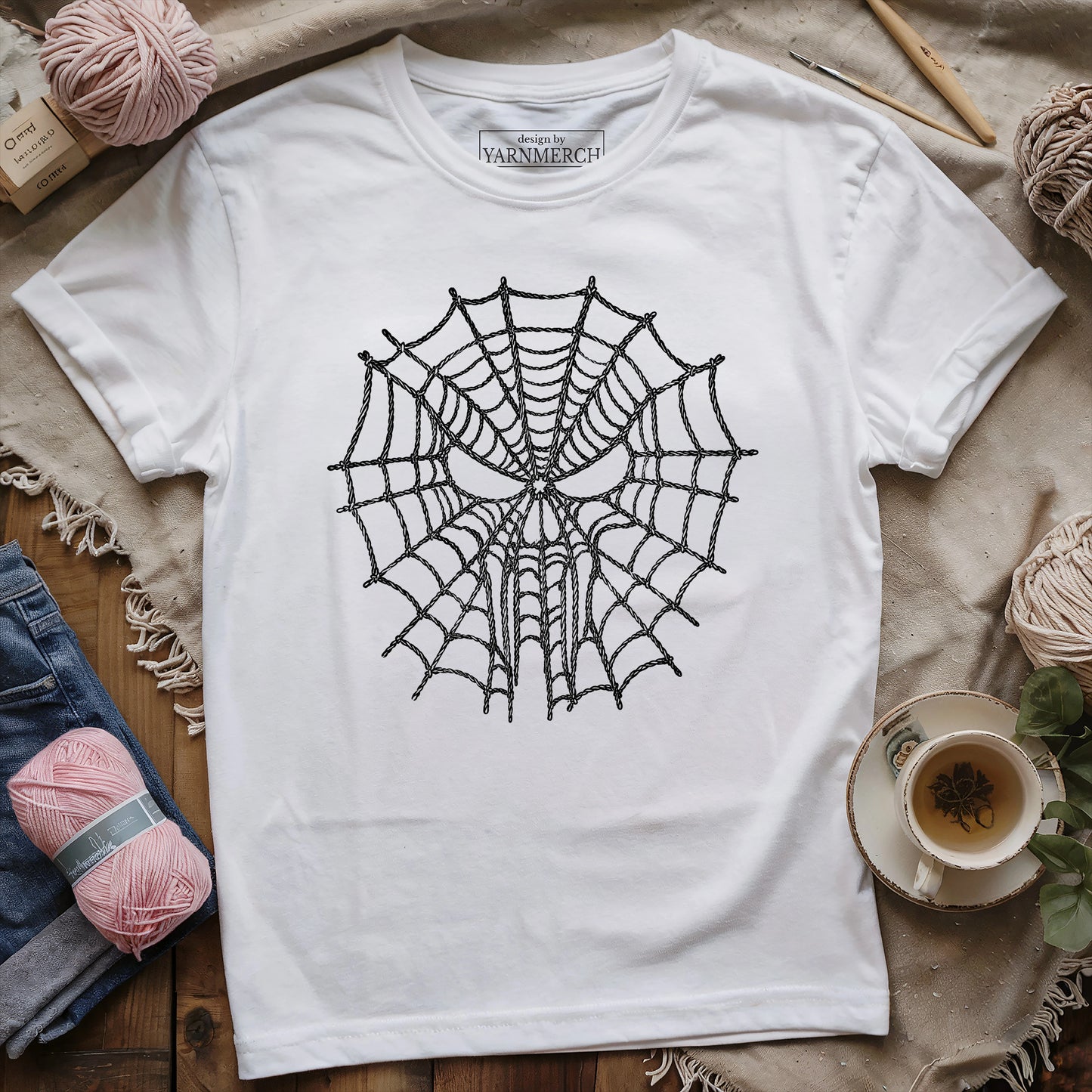 Yarn Spider Web T-shirt