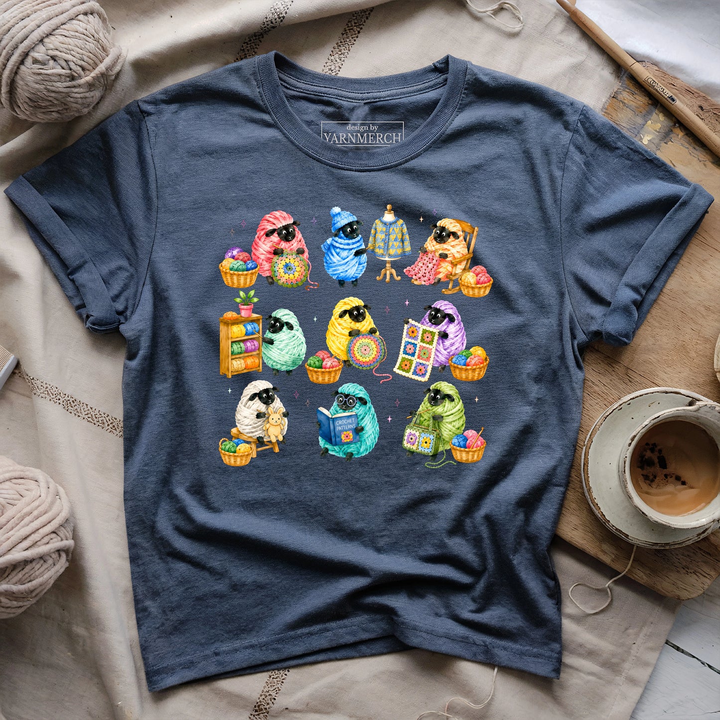 Sheep Who Crochet T-shirt